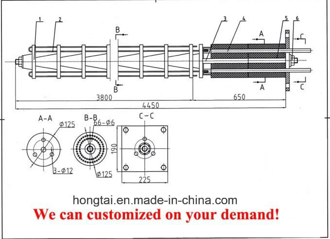 Furnace Heating System Ceramic Radiant Tube