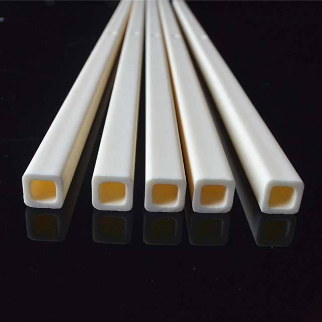 Refractory Alumina Ceramic Square Tube 99 Al2O3